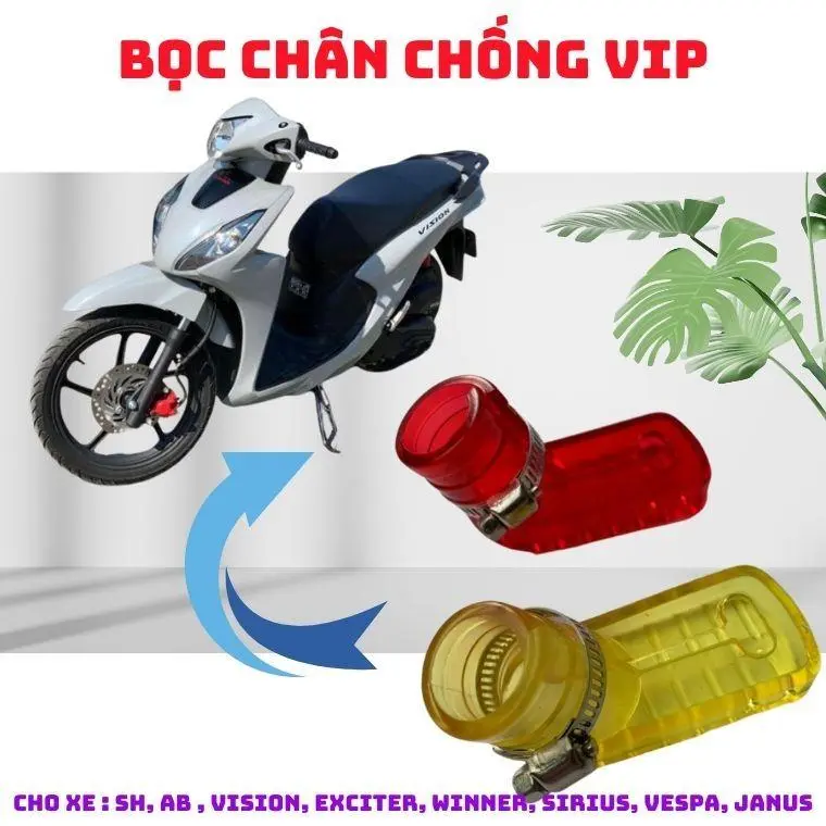 Cao su lót Chân chống Xe máy Cổ dê 8