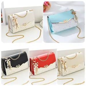 Stok Tersedia! Gaya Baru Tas Wanita Messenger Bahu Berpayet Versi Korea Wanita Ponsel Dompet Koin