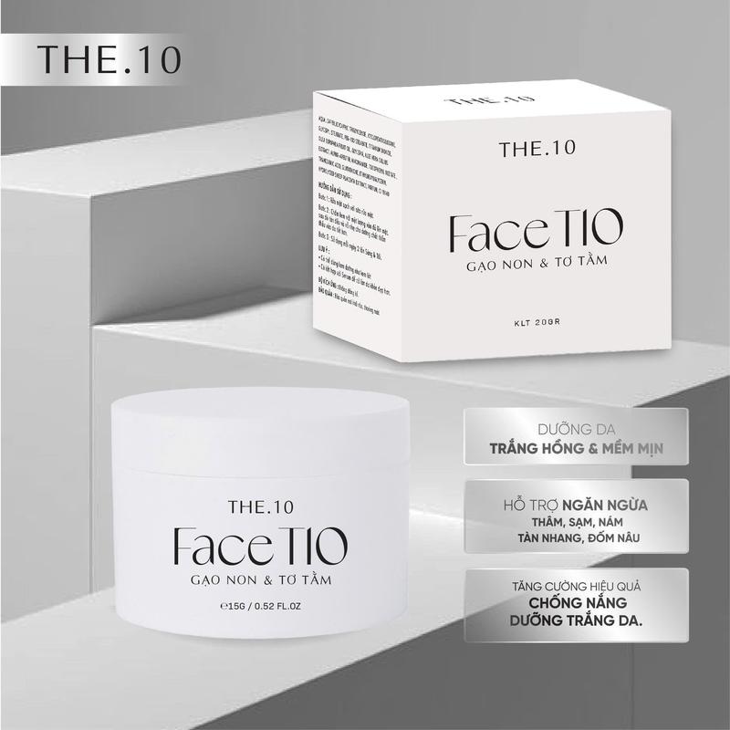 Kem dưỡng da Face T10 với chiết suất tơ tằm và gạo non 15g