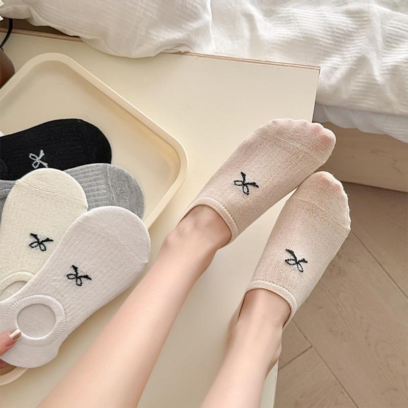 Product Introduction of Tất Thuyền Vô Hình Có Thắt Nơ, Dễ Phối Đồ Và Đơn Giản, Dành Cho Nữ, Tất Mùa Hè, Mỏng, Cắt Nông Thiết Kế Thắt Nơ 6