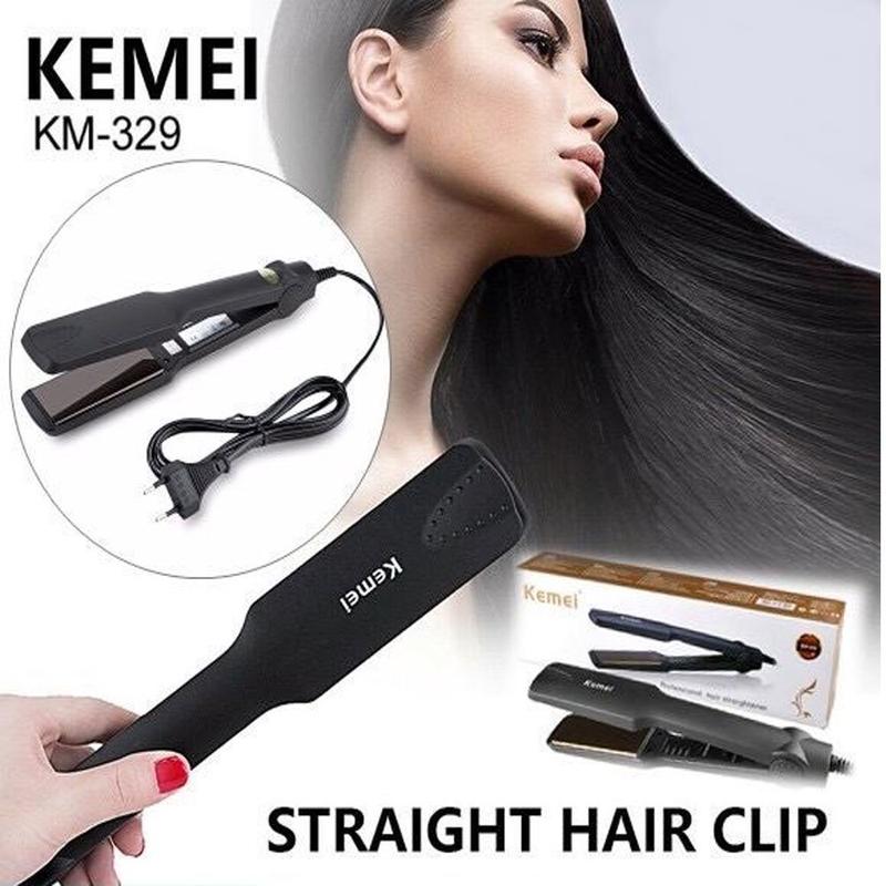 Máy Là Tóc Duỗi Tóc 4 Mức Nhiệt Kemei KM329 - Dụng Cụ Uốn Tóc Tạo Kiểu Đa Năng Tại Nhà Ép Là Thẳng, Uốn Cụp, Xoăn Lọn Máy Uốn Tóc 7