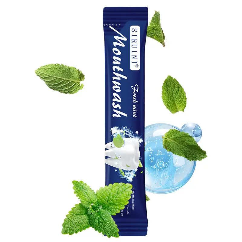 Disposable Independent Portable Bag for Mouthwash, Bag Strip for Mint Mouthwash, Hotel Cleaning for Oral Hygiene, And Prevention of Bad Breath
