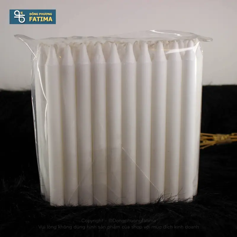 Bộ 10 Cây Nến Ký, Đèn Cầy Magic Taper, Taper Candel - Nến Sáp Đông Phương Fatima (NCDS-0180) 4