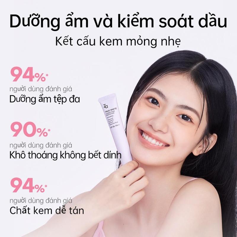 kem lót za SPF36 PA++ Kháng nước và mồ hôi kem lót za tím Cosmetic Mỹ Phẩm Nữ Trang Điểm Cosmetic Mỹ Phẩm the saem  salmon  beige phấn  nước  cushion phấn  nước  cushion kemnen  mongnhe lip  combo kem  nền phấn  nước  cushion skin  tint kem  nền  mk4 6