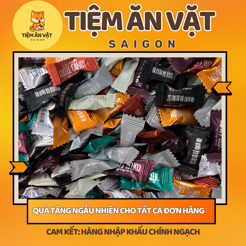 2kg Kẹo Ngậm tết 2025 kẹo Caffe Mix 8 vị Không Đường Ăn Vặt Candy Viên Kẹo Snack kẹo  ngậm 0