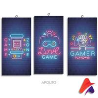 Gambar HIASAN DINDING QUOTES BIRU NEON STYLE GAMING (15X30) AESTHETIC KAMAR DEKORASI RUMAH WALL DECOR AESTHETIC DECOR KAMAR BLUE NEON - O171 A dari Apolito Kota Malang 2 Tokopedia
