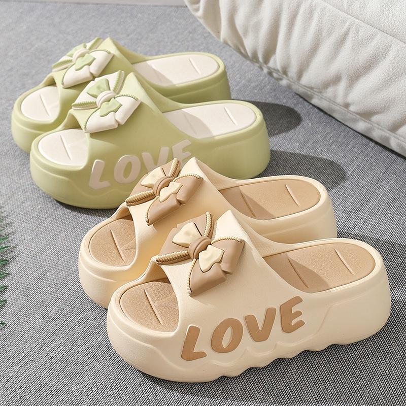  Dép quai ngang bánh mì nữ đế cao 7cm tăng chiều cao chất liệu EVA kiểu dáng phong cách mùa hè D7753 