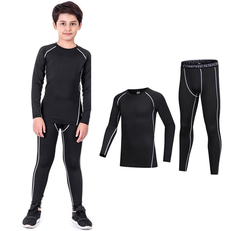 Product Introduction of 1pcs Kids Tights Suit Sportswear Children's Quick-Drying Breathable Sports Basketball Running Thermal Underwear 25