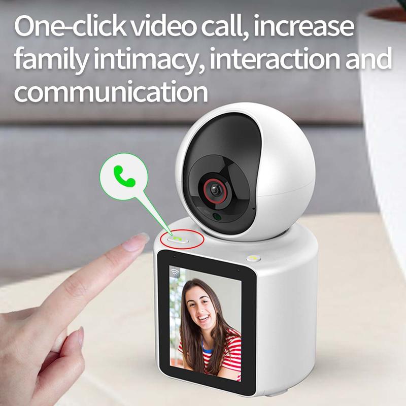 Product Introduction of 2MP HD Wireless WiFi Two-Way Camera, 2.8 Inch IPS Screen, 360 ° 1080P Home Security Camera, 5V USB Power Supply, with Audio, Two-Way Call, Automatic Humanoid Tracking, Night Vision Camera 11