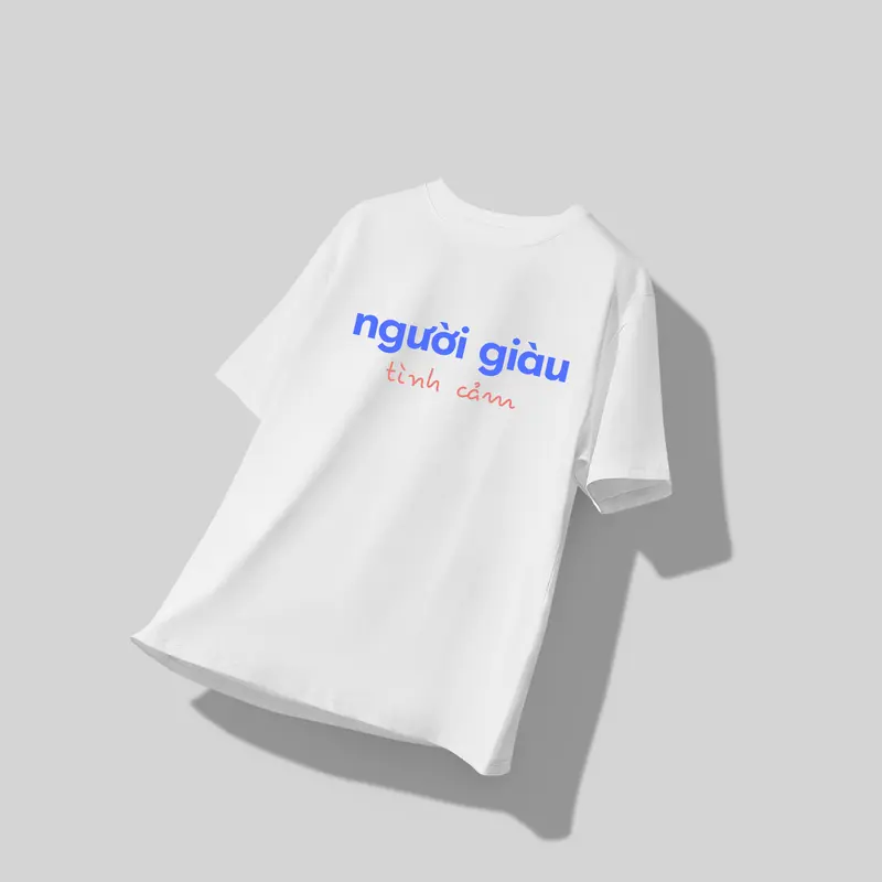 Áo Thun TeeB Studio Người Giàu Tình Cảm Chất Liệu Cotton Thoáng Mát Form UNISEX - ĐEN/TRẮNG 8