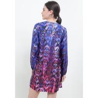 Gambar Lavon Dress In Purple Pink Print - S dari Sophistix Store Kota Tangerang Selatan 2 Tokopedia