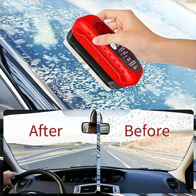 Car Windshield Cleaning Tool, Multifunctional Car Windshield Cleaning Tool with Reusable Foam Sprayer, Car Glass Cleaning Tool 7