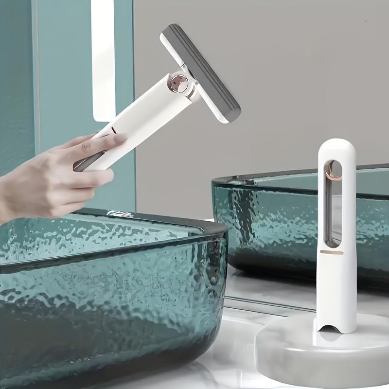 Product Introduction of Portable mini mop, self-squeezing sponge mop, lazy hands-free household mini desktop car glass cleaning mop 15