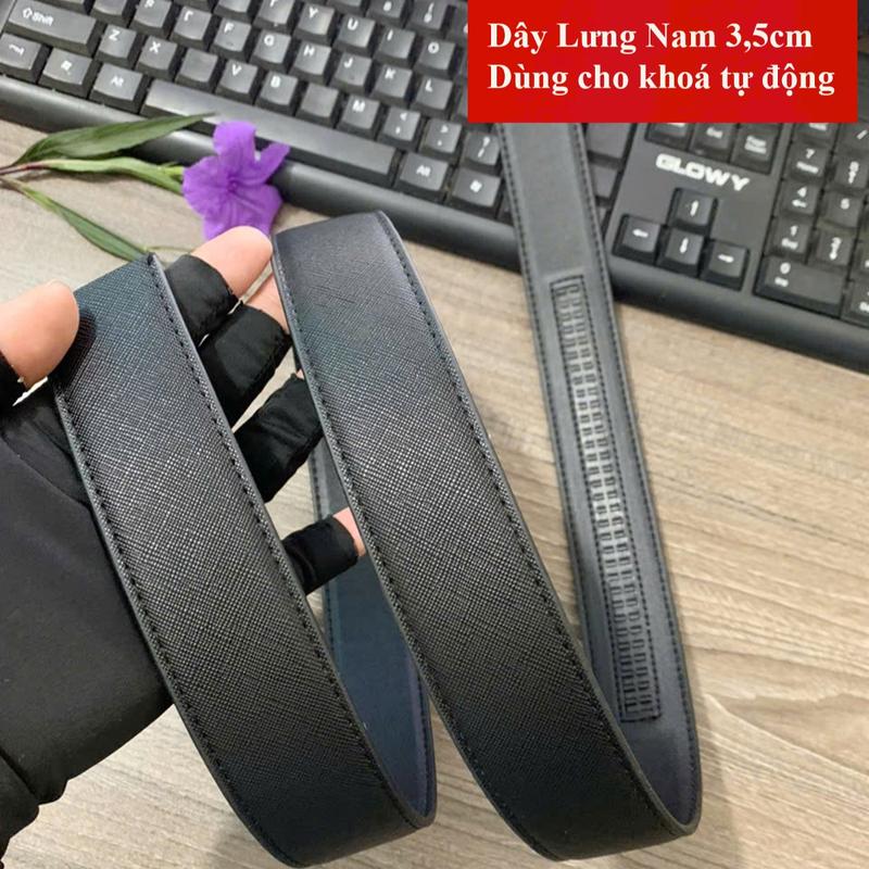Thắt lưng dây nịt nam không kèm mặt lẻ thay thế dùng cho mặt khoá tự dộng bản 3,5cm
