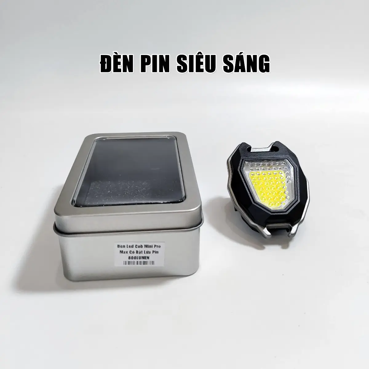 Đèn móc khóa 7 chế độ sáng đèn di động có pin sạc