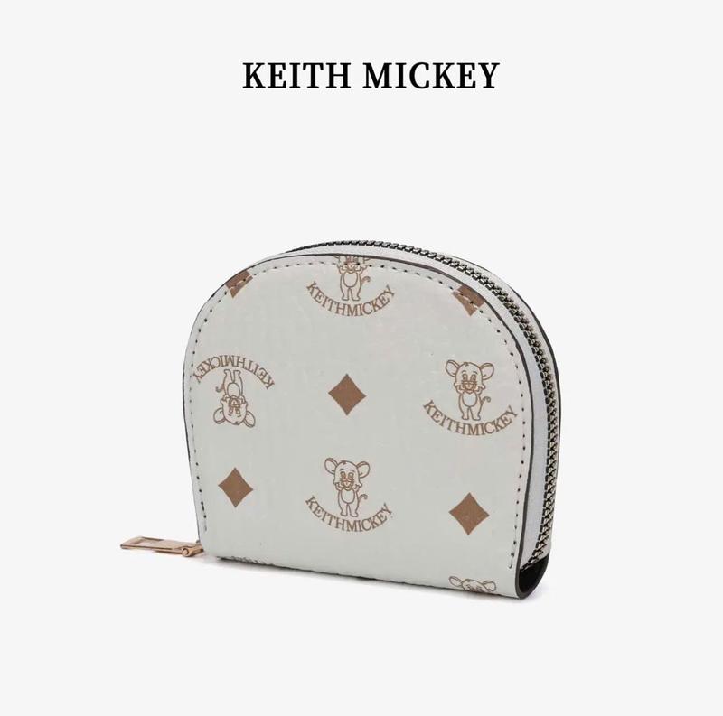 VÍ KEITH MICKEY - Ví Nữ Thời Trang Thương Hiệu Cao Cấp, Chất Liệu Từ Da Sang Trọng Thanh Lịch, Nhỏ Gọn Nhiều Ngăn Đựng Thẻ Tiện Lợi 2