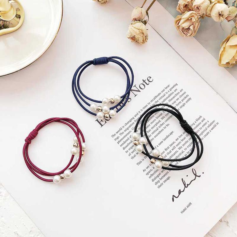 Dây Thun Buộc Tóc Hình Hoa Mẫu Ngẫu Nhiên 1 Sợi Dây Cột Tóc Nữ Women 1