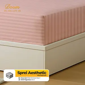 Sprei Microtencel Premium Lembut Dingin Anti Gerah Nyaman Sepanjang Malam Karet Sekeliling 180x200 160x200cm 200x200cm Tinggi 36cm Aesthetic Kain Kasur
