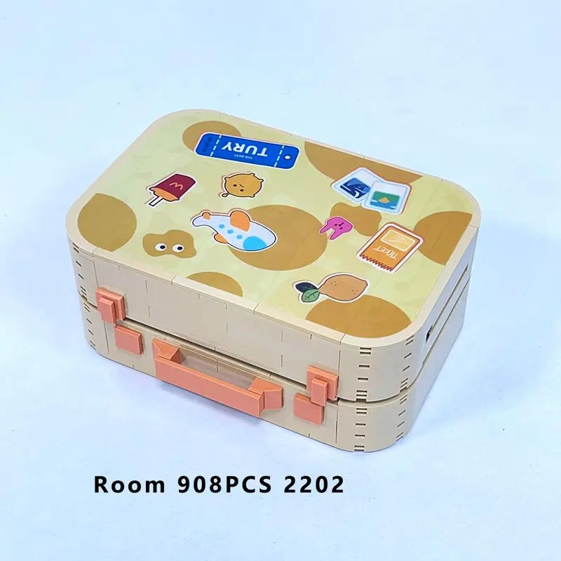 Creative Desktop Art Series Building Blocks, 4 Counts/set House Design Building Blocks, Interactive Game Props, Home Decoration 7
