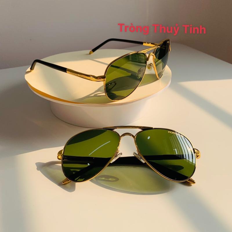 Kính Râm Nam Porsche P8503 Gọng Vàng Tròng Thuỷ Tinh kinh vuong