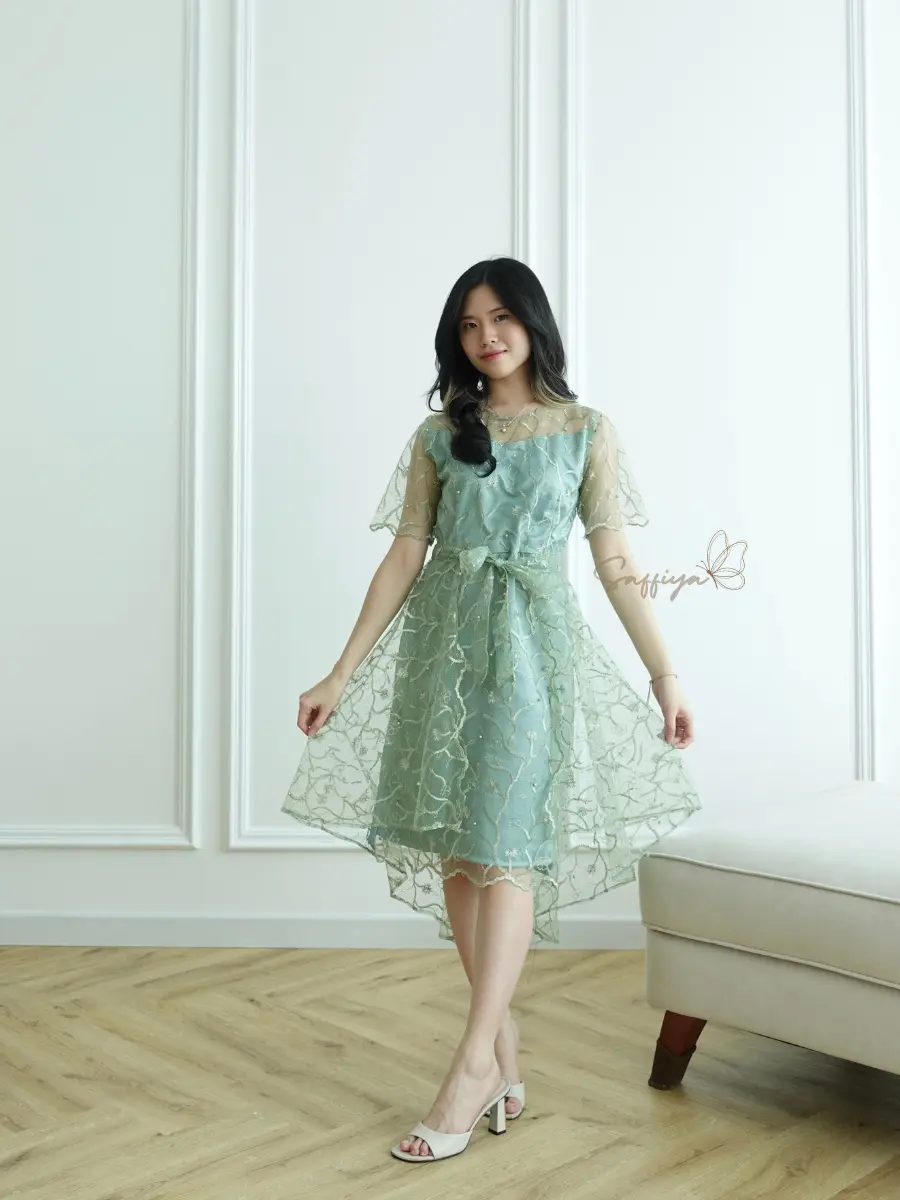 SAFFIYA - Zafira Dress (PREMIUM)/ [M L XL XXL] / DRESS PESTA ACARA NATAL / DRESS PREMIUM WANITA