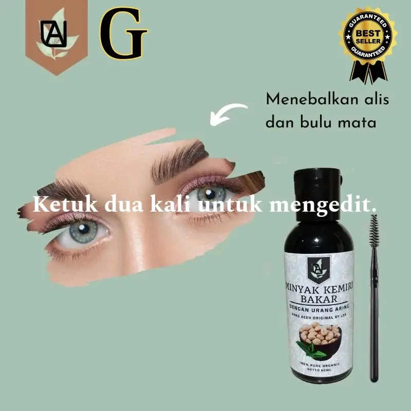 minyak kemiri bakar penumbuh Rambut ceugah uban Jenggot Haircare 3