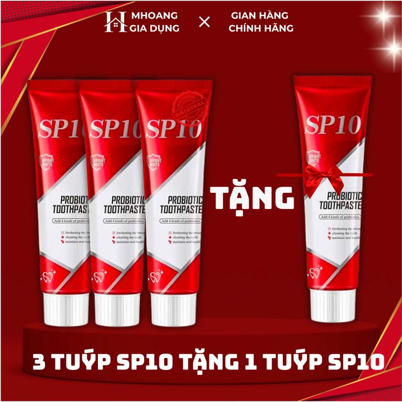   CHÍNH HÃNG  Kem đánh răng Probiotic SP-10 – Làm trắng răng khử mùi hôi miệng loại bỏ vết ố men răng chắc khỏe 