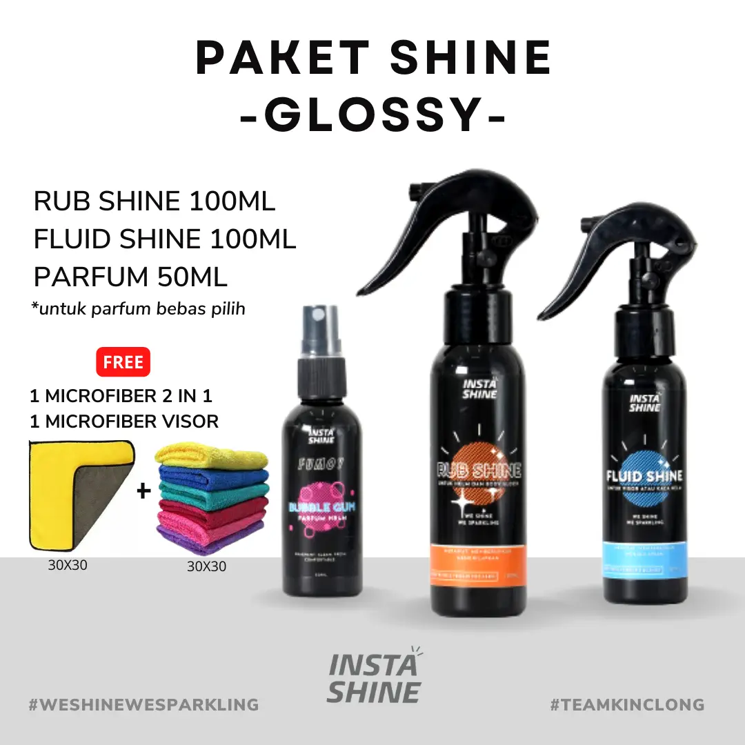 PAKET PERAWATAN HELM DAN KENDARAAN - PAKET GLOSSY Car
