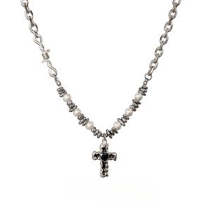 Kalung Disambung, Rekaan Khas, Mutiara Salib dan Perak Patah, Barang Kemas Mewah dan Individu baddies  chain