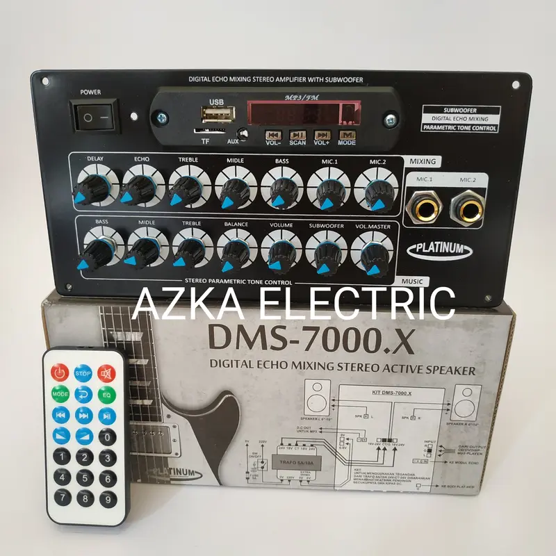Kit Power Amplifier Speaker Aktif MP3 Bluetooth Plus Digital Echo Mixing DMS 7000 0