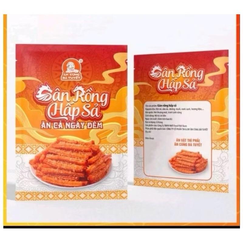 ￼Sỉ 1 Bịch 15 Gói Gân Rồng Hấp Sả - Bà Tuyết (45gr/1gói) banh  snack