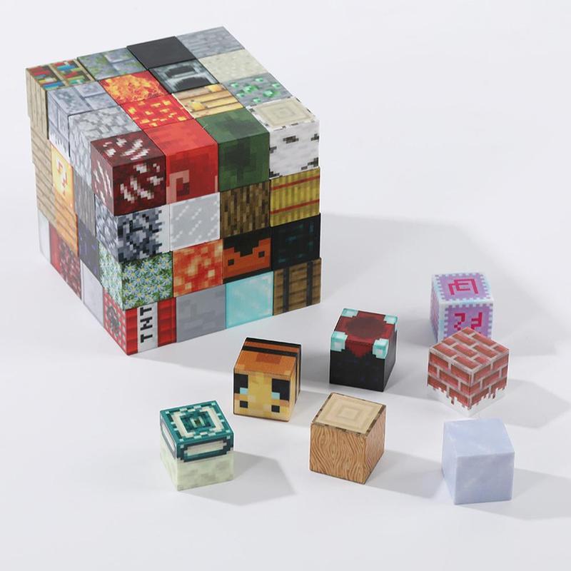 Product Introduction of MC Game Magnetic Cube Blocks Magnetic Cube Puzzle World Building Games Children's Puzzle Games 16