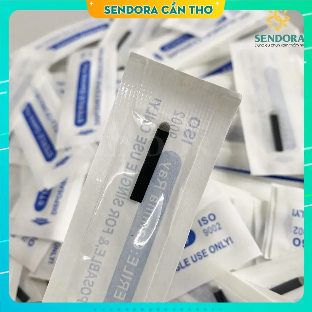 Lưỡi khắc chân mày Nano Elma cao cấp, dao điêu khắc lông mày - 10 cái lưỡi tròn