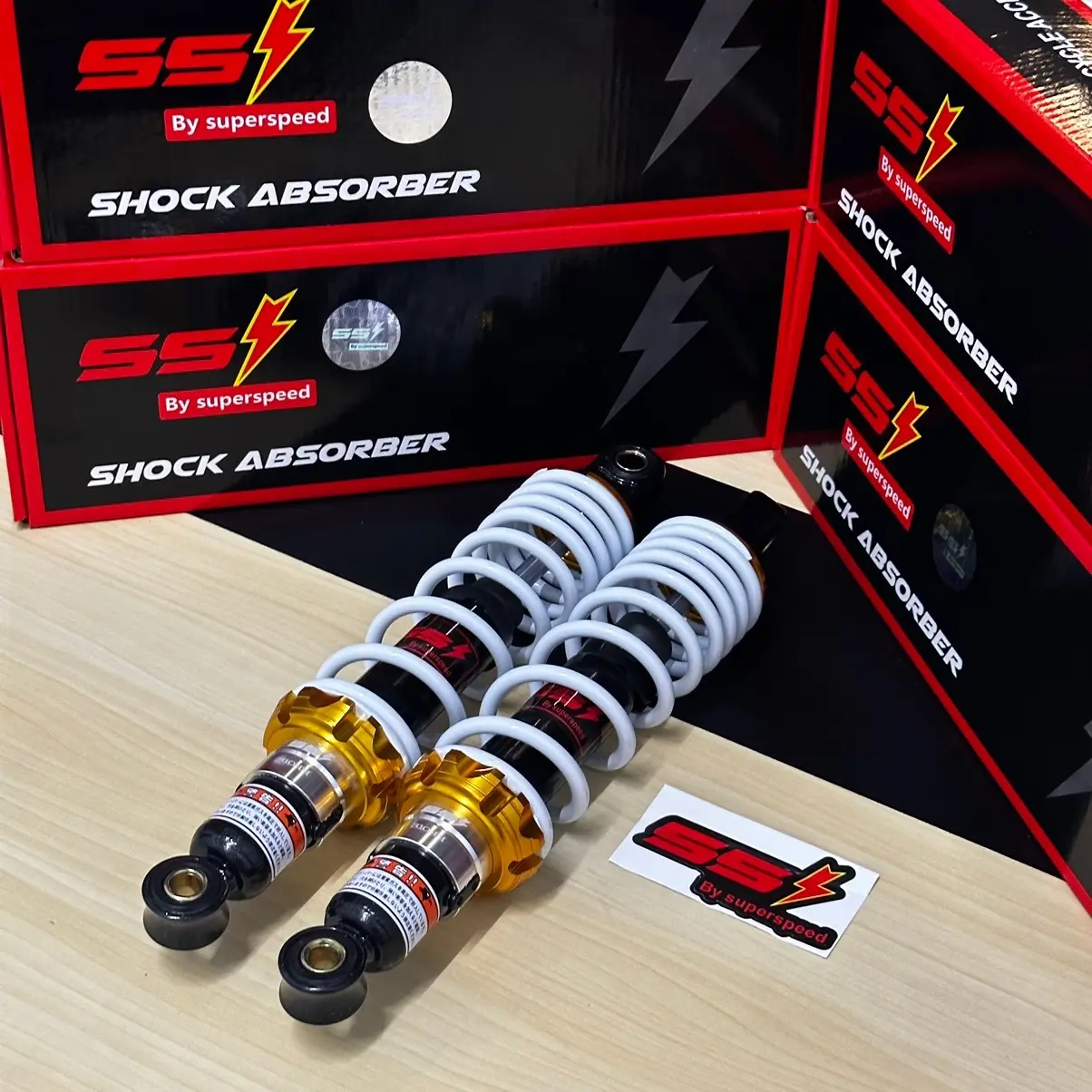 SUPER SPEED DUAL 310mm REAR SHOCK FOR HOND WAVE