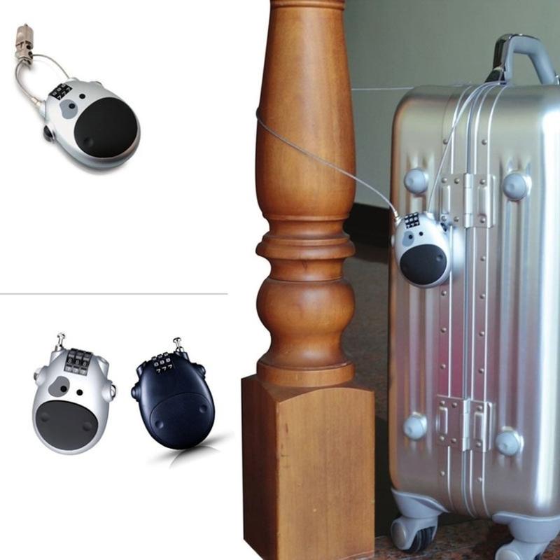Gembok Kabel Baja Kode Adjustable Multifungsi MotorSepeda Pengaman Motor Helm Pentol Baja Karet Kawat Ban Anti Maling 7