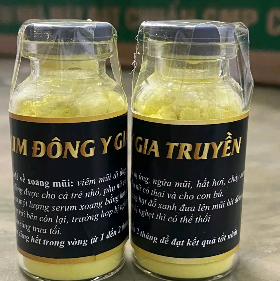 (Com bo 2 lọ) Serum và tinh bột Xoang đông y hỗ trợ các loại về da mũi Skincare