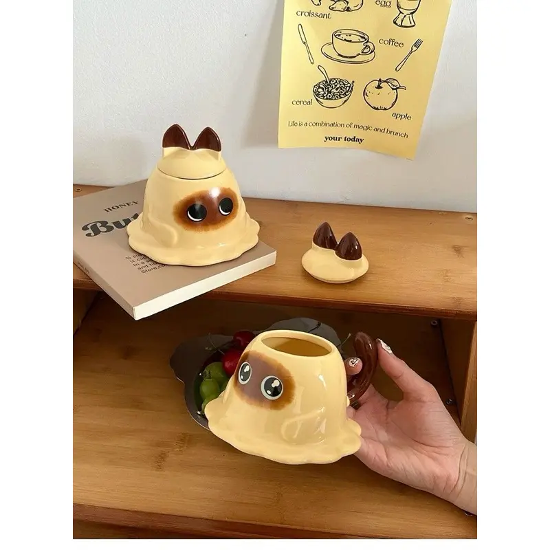 Cốc sứ hình con mèo dễ thương có hộp đẹp 2