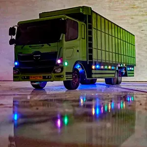 miiaurtruk tronton hino full lampu bisa oleng bisa belok kanan kiri Set Hadiah Cowok mainan kreatif microbeads