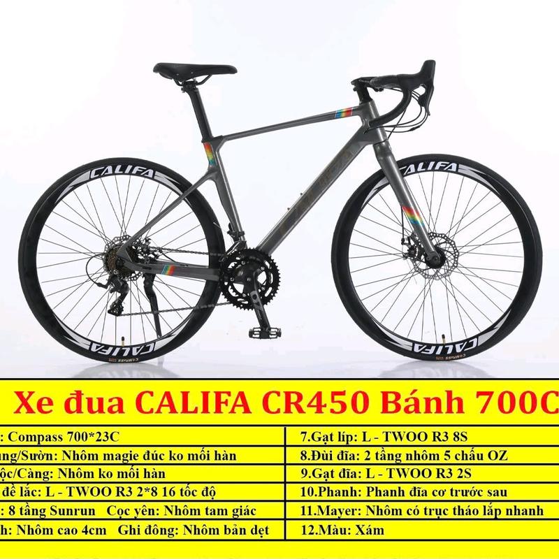 Xe đạp thể thao ROAD đua tay lái cong  CALIFA CR450. KHUNG NHÔM , tay đề lắc Đạp Xe Đạp Gắn Xe Đạp