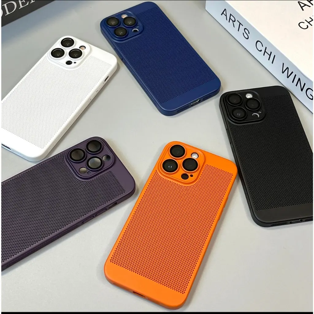 (Case Anti Panas) HARDCASE PREMIUM AIRWAYS COOLING NET SLIM FIT CASE IP XR XS MAX 11PROMAX 12PROMAX 13 PROMAX 14PRO MAX