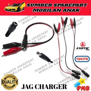 JAG CHARGER PENGHUBUNG KONEKTOR ADAPTOR 6 VOLT DAN 12 VOLT SAMBUNGAN CAS AKI MOTOR MOBILAN ANAK Elektrik Baterai Control Remote