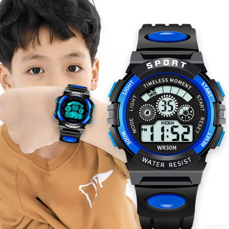 Children Watch Sport Kids Watches Silicone Strap Waterproof LED Digital Watch For Kid Children Student Girl Boy Wristwatch Clock