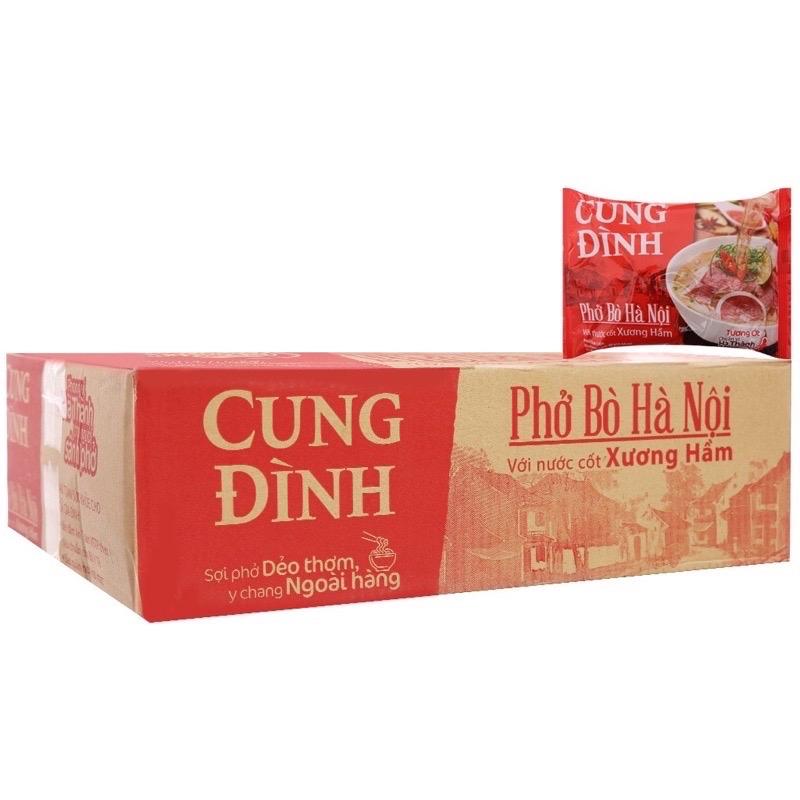 Phở ăn liền gà/bò Cung Đình Hà Nội với nước cốt xương hầm gói 68g