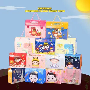 WED Paperbag / Goodie Bag Ulang Tahun Besar / Tas Hadiah Sovenir Bahan Tebal PP16