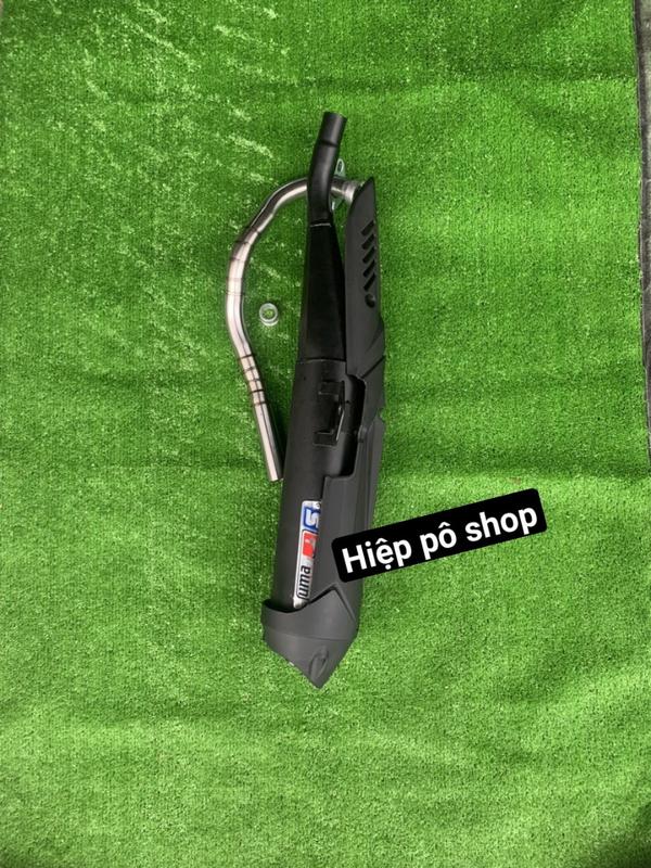 Pô UMA 150 155 ốp kiểu thái lỗ thoát 30 kèm cổ viền với tiêu có lựa chọn xe