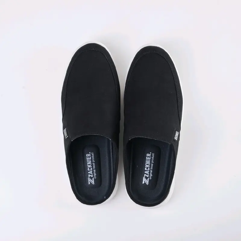 Sepatu Sandal Bustong Casual Shoes Pria Sendal Selop - Bahan Jeans Berkualitas, Sol TPR Anti-Slip, Empuk dan Fashionable 7