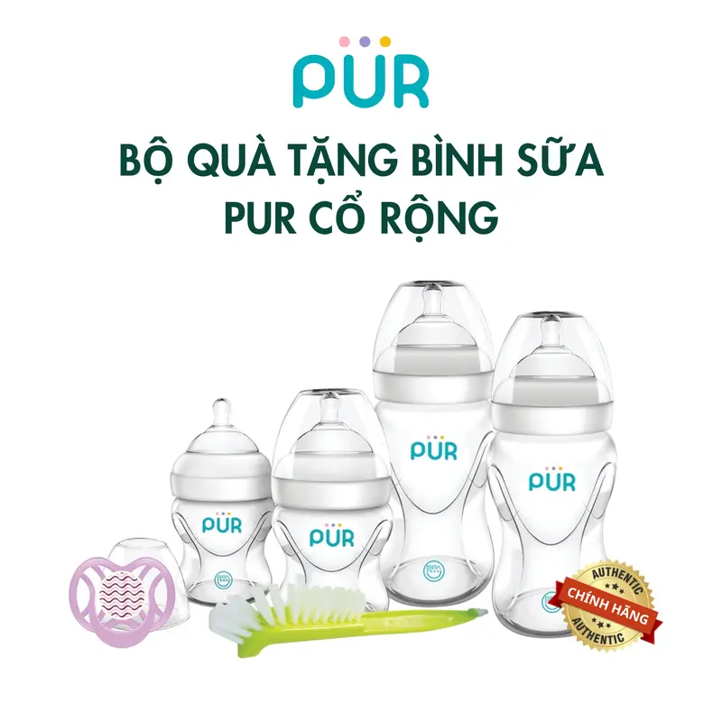 PUR - BỘ QUÀ TẶNG BÌNH SỮA PUR CỔ RỘNG (7003) 2
