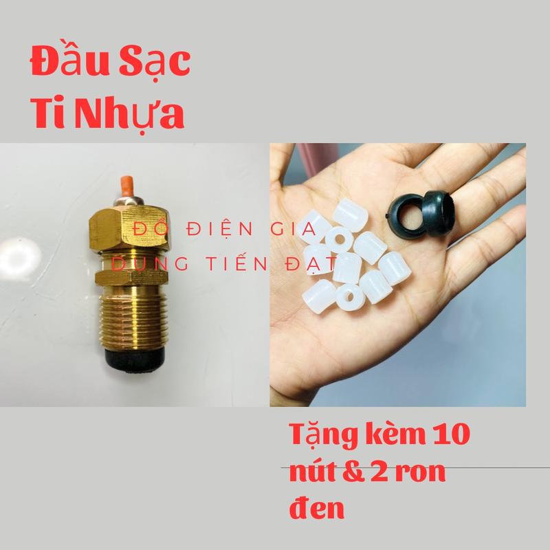 Bộ SẠC GAS TỪ BÌNH 12KG SANG BÌNH GAS LON MINI-TẶNG KÈM 10 NÚT NHỰA VÀ 2 RON ĐEN 5