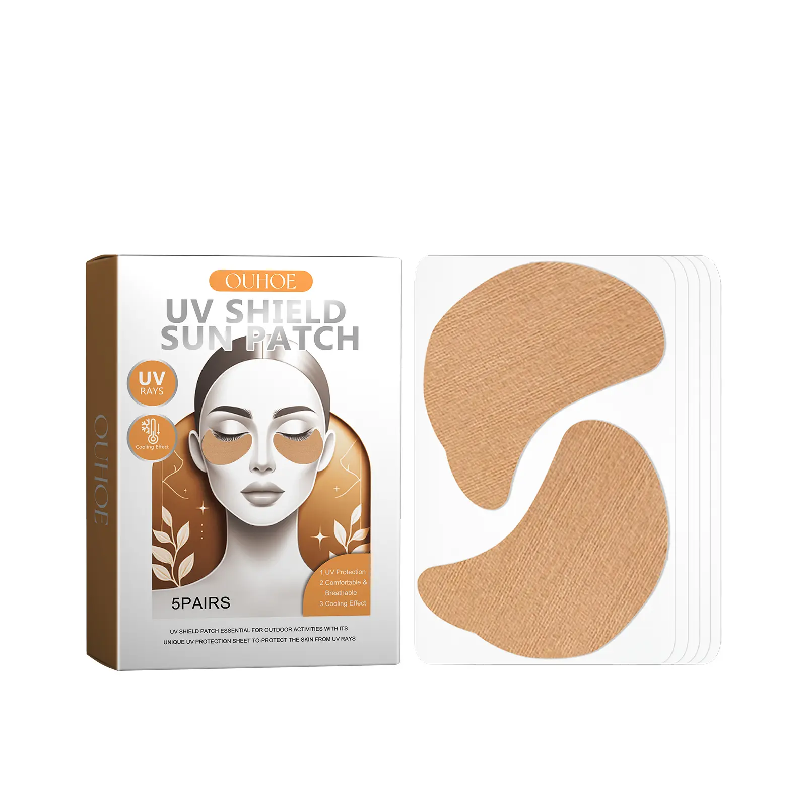 OUHOE UV Sunscreen Eye Patch Outdoor Running Fitness Fishing UV Isolation Skin Protection Eye Patch