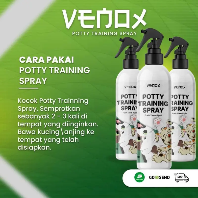 ALFAMEGA POTTY TRAINING SPRAY - Venox Pet Toilet Control Kucing Anjing Potty Training Spray Melatih Pipis Kucing Anjing / Pee and Poop Control Cat Repellent 3